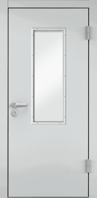 Дверь противопожарная EI 60, Порошково-полимерное покрытие, —, RAL 7035 серый в Великом Новгороде