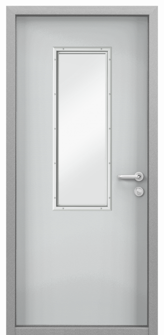 Дверь противопожарная EI 60, Порошково-полимерное покрытие, —, RAL 7035 серый в Великом Новгороде